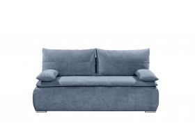 Couch JANA Zweisitzer Sofa Schlafcouch Schlafsofa ausziehbar denim blau 208 cm1