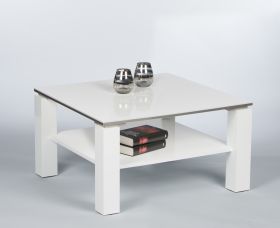Couchtisch ROMY 75cm Beistelltisch Wohnzimmertisch Tisch in weiß1
