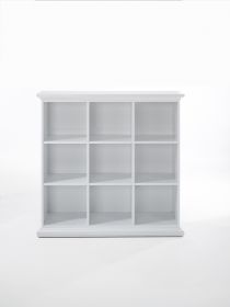 Regal 125cm Landhausstil Bücherregal Büromöbel Landwood weiß1