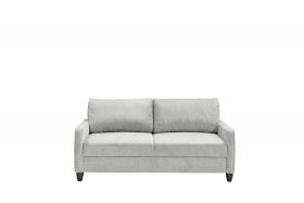 Zweisitzer Riga Sofa Couch hellgrau silber 177 cm1